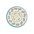 Multicolor Diatomaceous Water Coasters 3.94 Inches