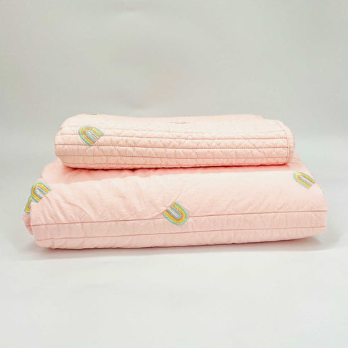 pink rainbow nursery set