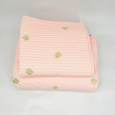 pink rainbow nursery set