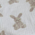 soft textured cotton bunny baby swaddle blanket