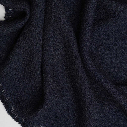 soft wool throw blanket dark navy blue colored cozy