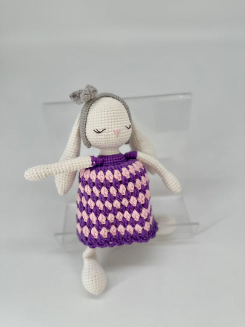 Handmade Crocheted Cute Bunny with long ears