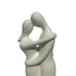 close view of the face of the lovers couple hugging