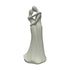 a image of 2 lovers hugging each other made from ceramic
