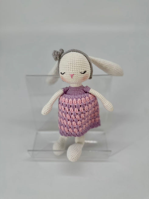 Handmade Crocheted Cute Bunny with long ears