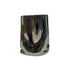 small ceramic vase with detailed ruffles for flowers