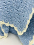 Manta de crochet para niños y bebés, decoración de habitación infantil, regalo para niños, mezcla de lana peinada y algodón