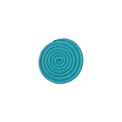 Rope Coasters Blue and White 4.3" Round