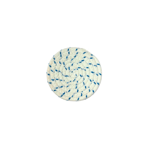 Rope Coasters Blue and White 4.3" Round